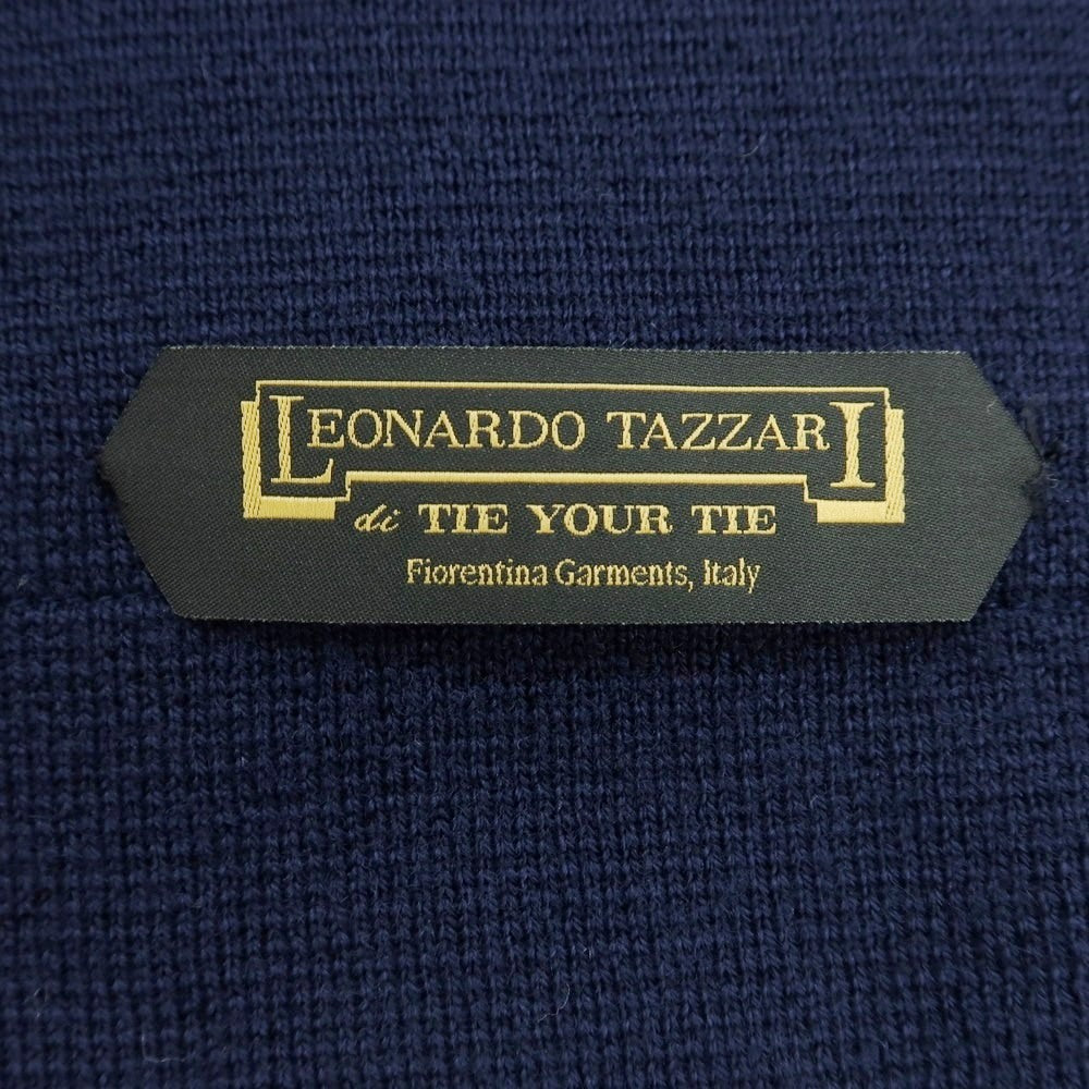 【中古】レオナルド タッツァーリ Leonardo Tazzari ウール ニットベスト ネイビー【 L 】【 状態ランクB 】【 メンズ 】