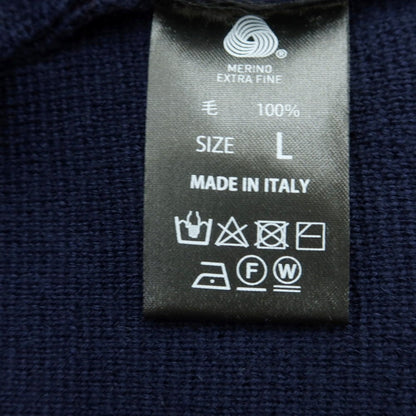 【中古】レオナルド タッツァーリ Leonardo Tazzari ウール ニットベスト ネイビー【 L 】【 状態ランクB 】【 メンズ 】