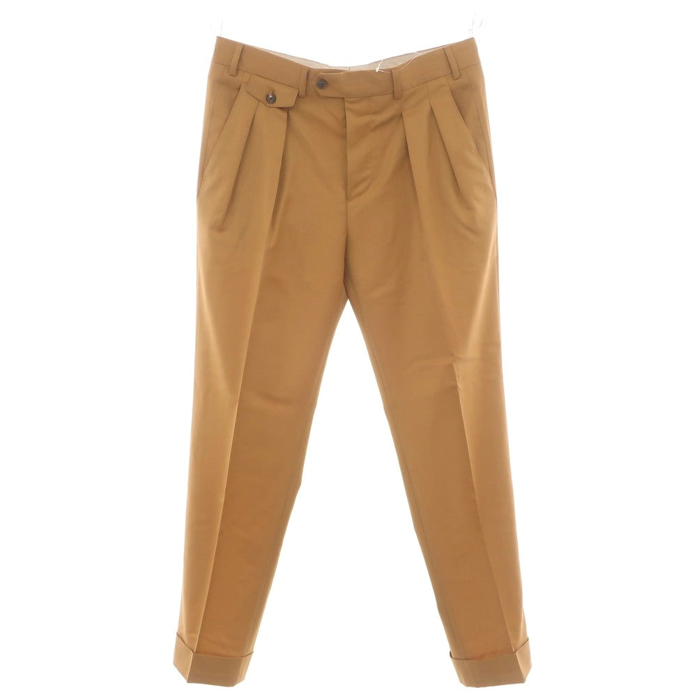 【中古】ラルディーニ LARDINI ウール カジュアルスラックスパンツ キャメル【 48 】【 状態ランクA 】【 メンズ 】