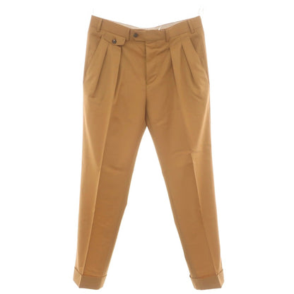 [Used] LARDINI Wool Casual Slacks Pants, Camel [48] [Condition Rank A] [Men&