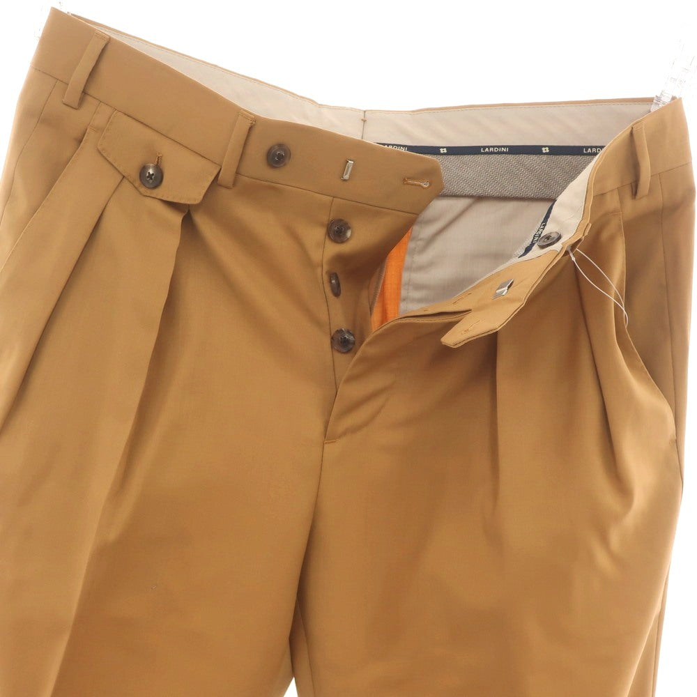 [Used] LARDINI Wool Casual Slacks Pants, Camel [48] [Condition Rank A] [Men&