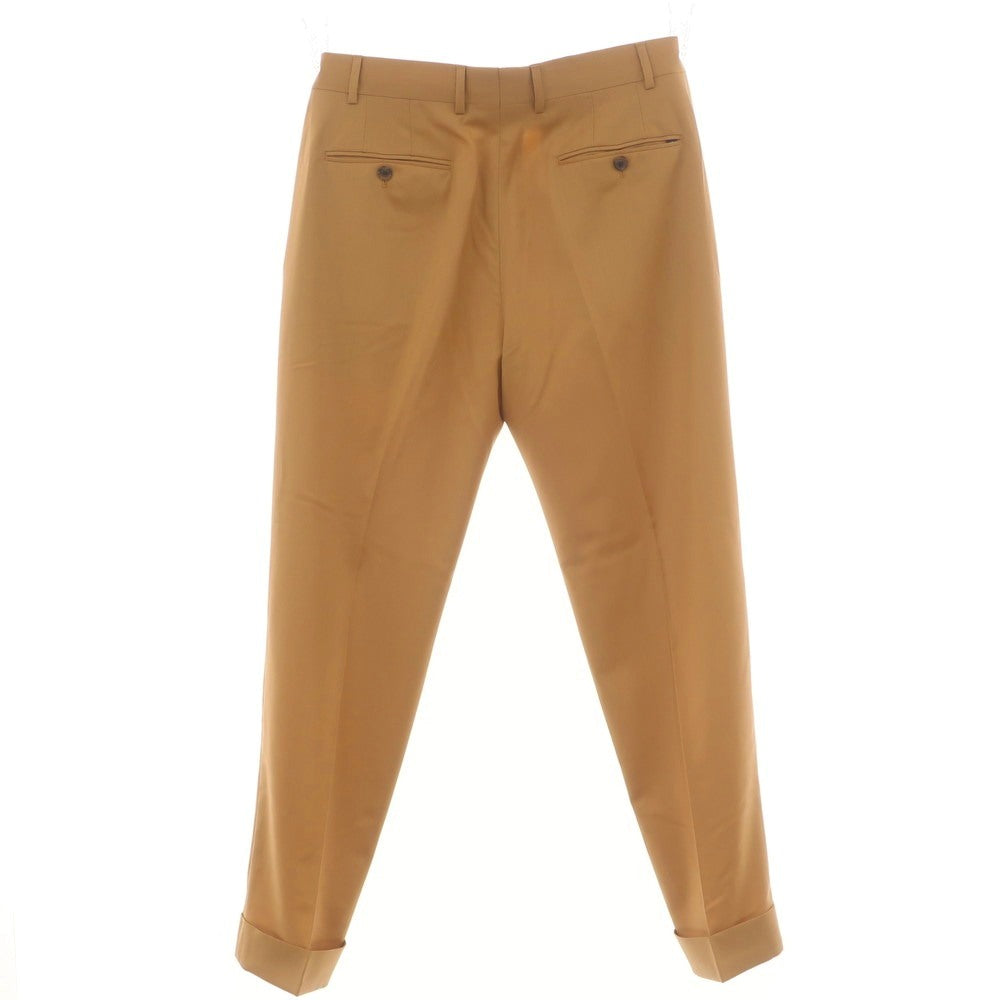 [Used] LARDINI Wool Casual Slacks Pants, Camel [48] [Condition Rank A] [Men&