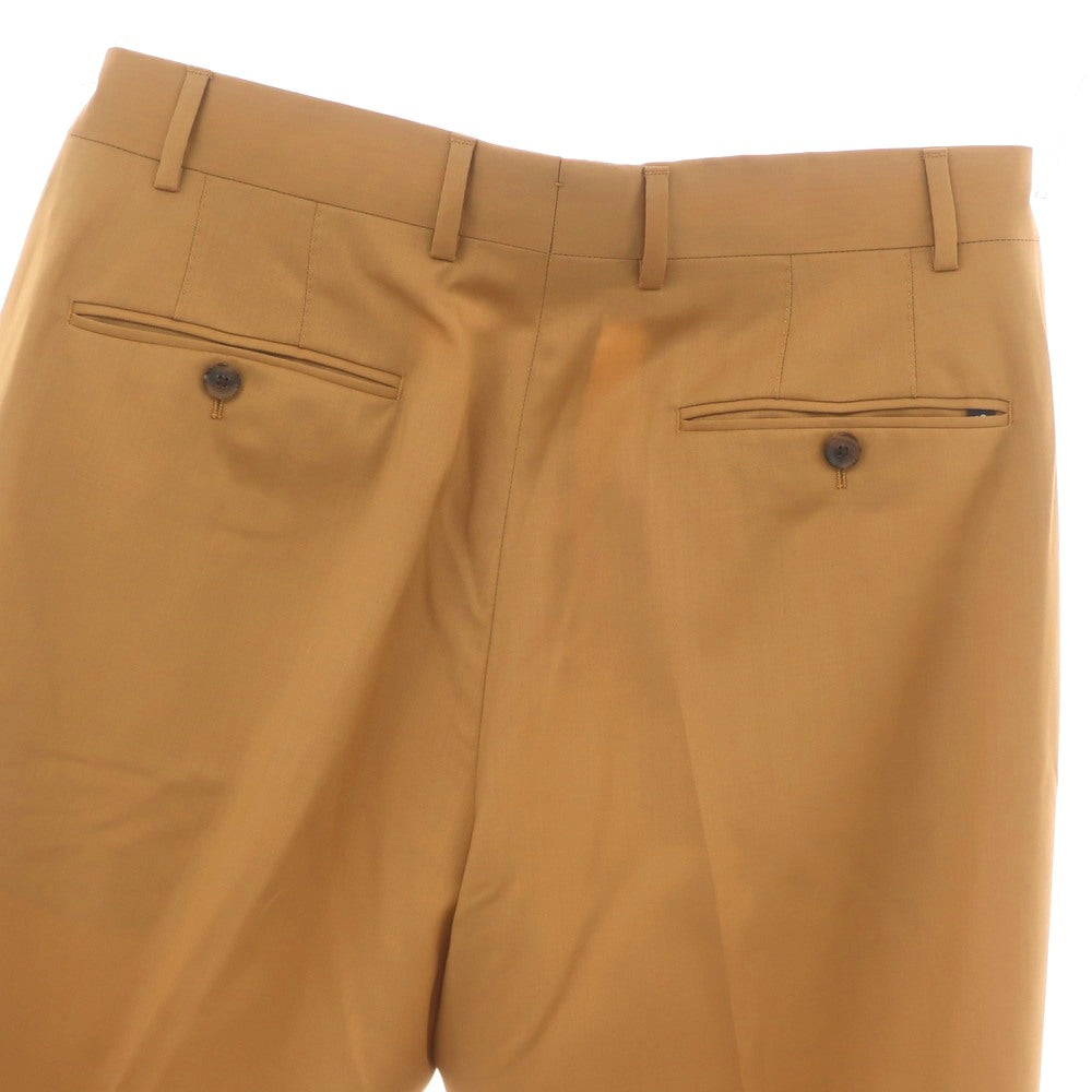 [Used] LARDINI Wool Casual Slacks Pants, Camel [48] [Condition Rank A] [Men&