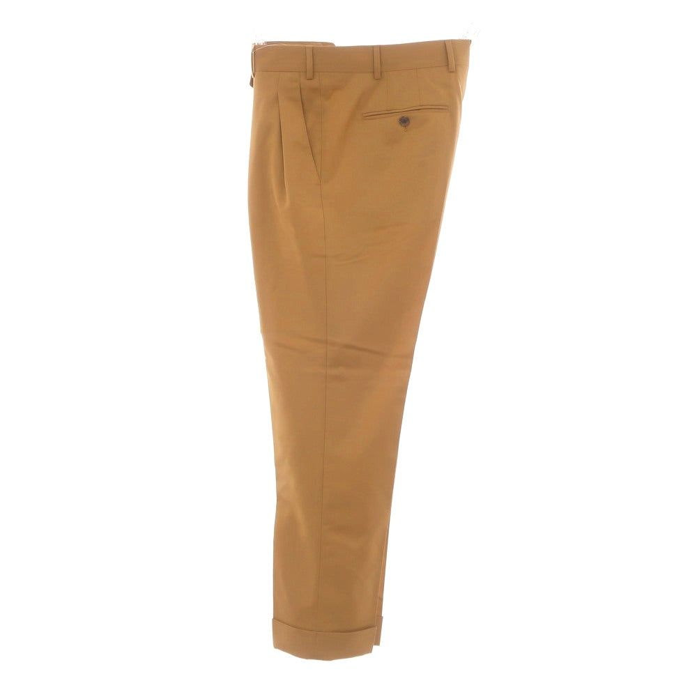 [Used] LARDINI Wool Casual Slacks Pants, Camel [48] [Condition Rank A] [Men&