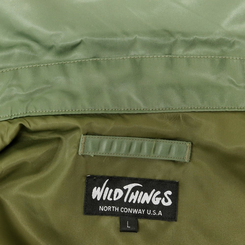 【中古】ワイルドシングス WILDTHINGS B:MING by BEAMS別注 ナイロン ミリタリージャケット オリーブ【 L 】【 状態ランクB 】【 メンズ 】
