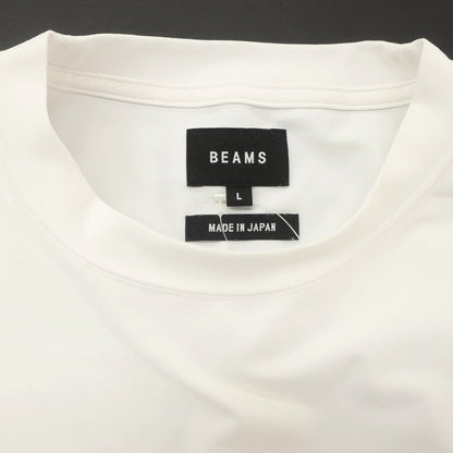 【中古】ビームス BEAMS ストレッチ ポリエステル クルーネック 半袖Ｔシャツ ホワイト【 L 】【 状態ランクB 】【 メンズ 】 [BPD]