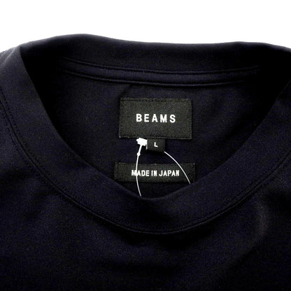 【中古】ビームス BEAMS ストレッチ ポリエステル クルーネック 半袖Ｔシャツ ブラックネイビー【 L 】【 状態ランクB 】【 メンズ 】