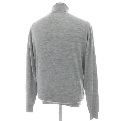 【中古】ジョンスメドレー JOHN SMEDLEY ハイゲージ ウール タートルネック プルオーバーニット グレー【 L 】【 状態ランクB 】【 メンズ 】