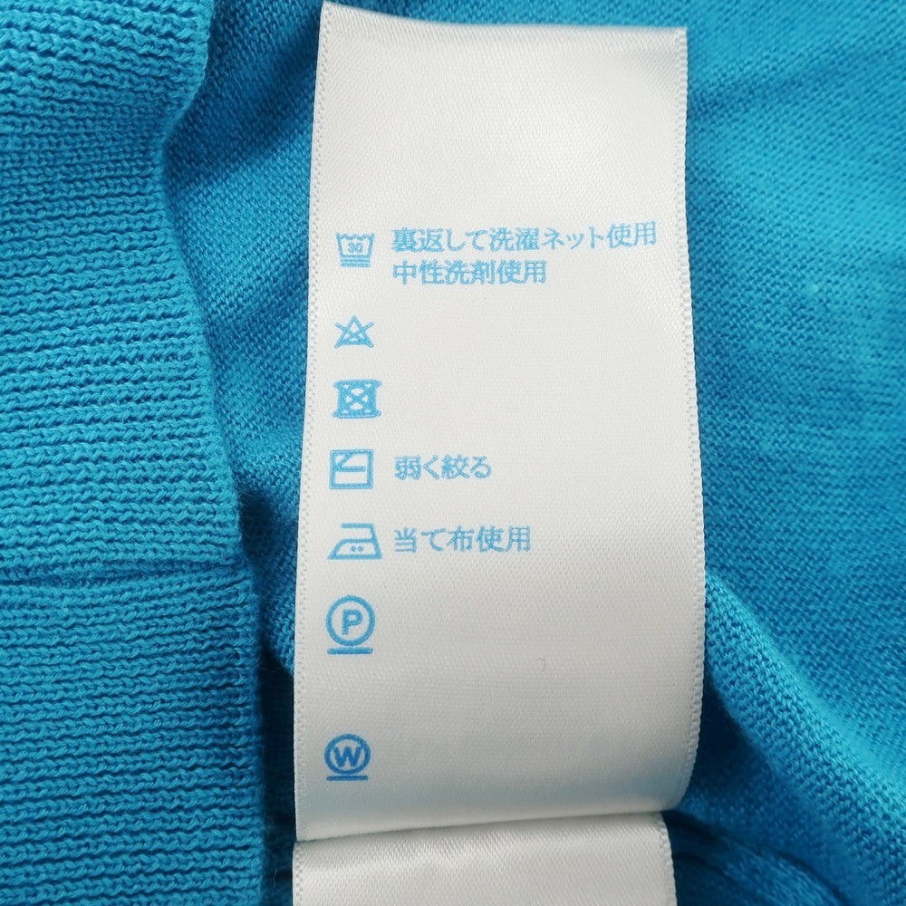 【中古】ジョンスメドレー JOHN SMEDLEY ハイゲージ コットン 長袖 ポロニット ライトブルー【 L 】【 状態ランクB 】【 メンズ 】