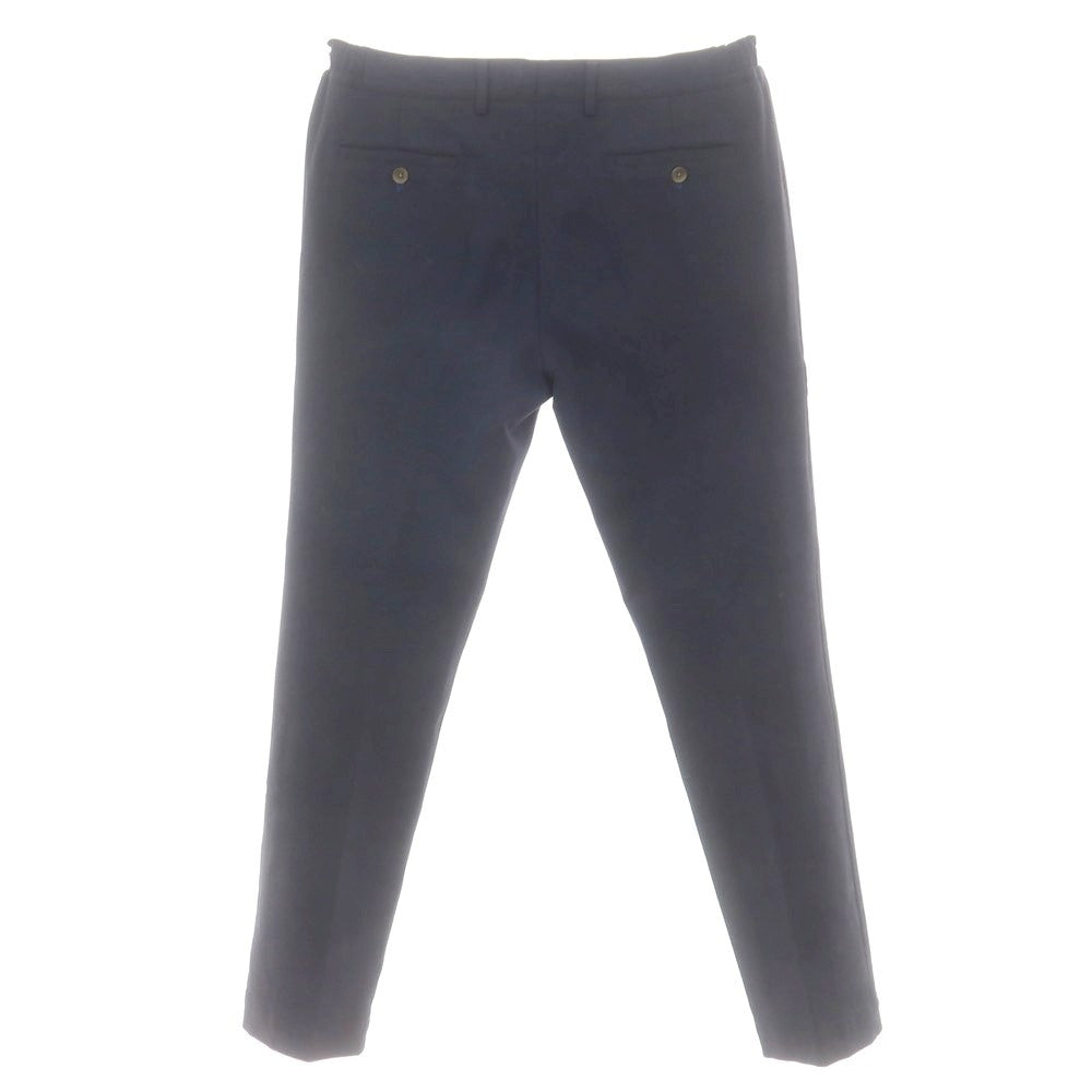 【中古】ベルナルド ジュスティ BERNARDO GIUSTI レーヨンナイロン ジャージー イージースラックスパンツ ネイビー【 50 】【 状態ランクD 】【 メンズ 】