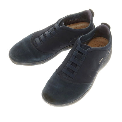 【中古】ジェオックス GEOX スリッポン スニーカー ネイビー【 7 】【 状態ランクC 】【 メンズ 】