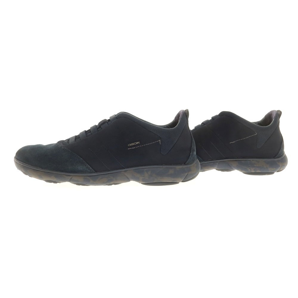 【中古】ジェオックス GEOX スリッポン スニーカー ネイビー【 7 】【 状態ランクC 】【 メンズ 】
