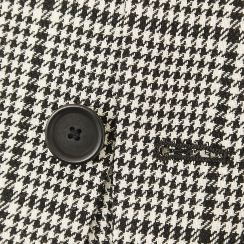 [Used] SOVEREIGN wool linen check tailored jacket, black x white [46] [Condition Rank A] [Men&