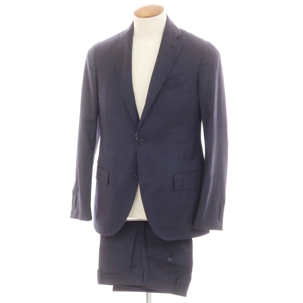 【中古】ラルディーニ LARDINI ウール 3つボタンスーツ ネイビー【 46 】【 状態ランクB 】【 メンズ 】