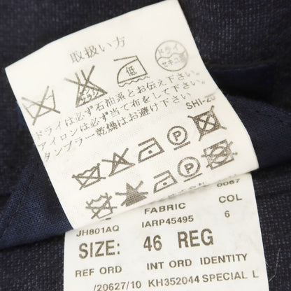 【中古】ラルディーニ LARDINI ウール 3つボタンスーツ ネイビー【 46 】【 状態ランクB 】【 メンズ 】