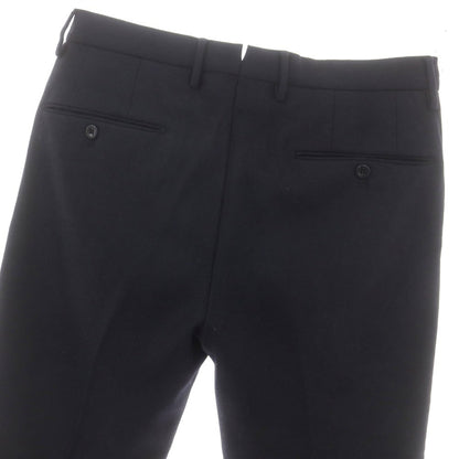 【中古】インコテックス INCOTEX ストレッチ ウールナイロン ドレススラックスパンツ ネイビー【 46 】【 状態ランクB 】【 メンズ 】