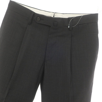 [Used] CARUSO Stretch Wool Nylon Dress Slacks Pants Black x Light Gray [44/7R] [Condition Rank A] [Men&