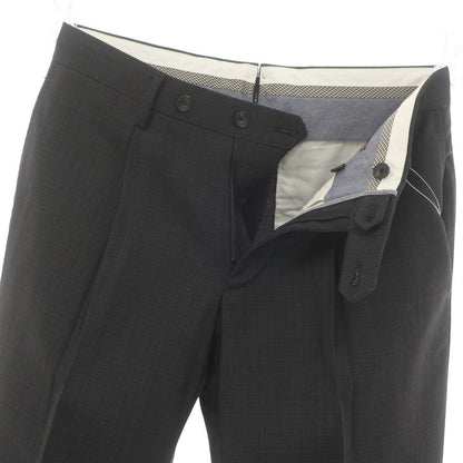 [Used] CARUSO Stretch Wool Nylon Dress Slacks Pants Black x Light Gray [44/7R] [Condition Rank A] [Men&
