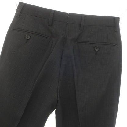 [Used] CARUSO Stretch Wool Nylon Dress Slacks Pants Black x Light Gray [44/7R] [Condition Rank A] [Men&