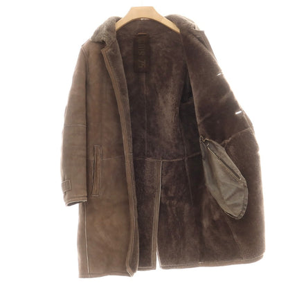 【中古】ジモス GMS-75 GIMO’S ムートン コート ブラウン【 表記なし（XS） 】【 状態ランクD 】【 メンズ 】