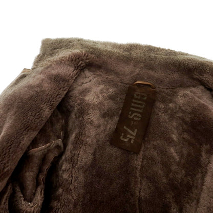 【中古】ジモス GMS-75 GIMO’S ムートン コート ブラウン【 表記なし（XS） 】【 状態ランクD 】【 メンズ 】