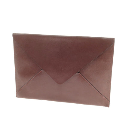 [Used] Hermes HERMES MAISON HERMES TOKYO 2001 Chevre Clutch Bag Rouge H [Condition Rank C] [Men&