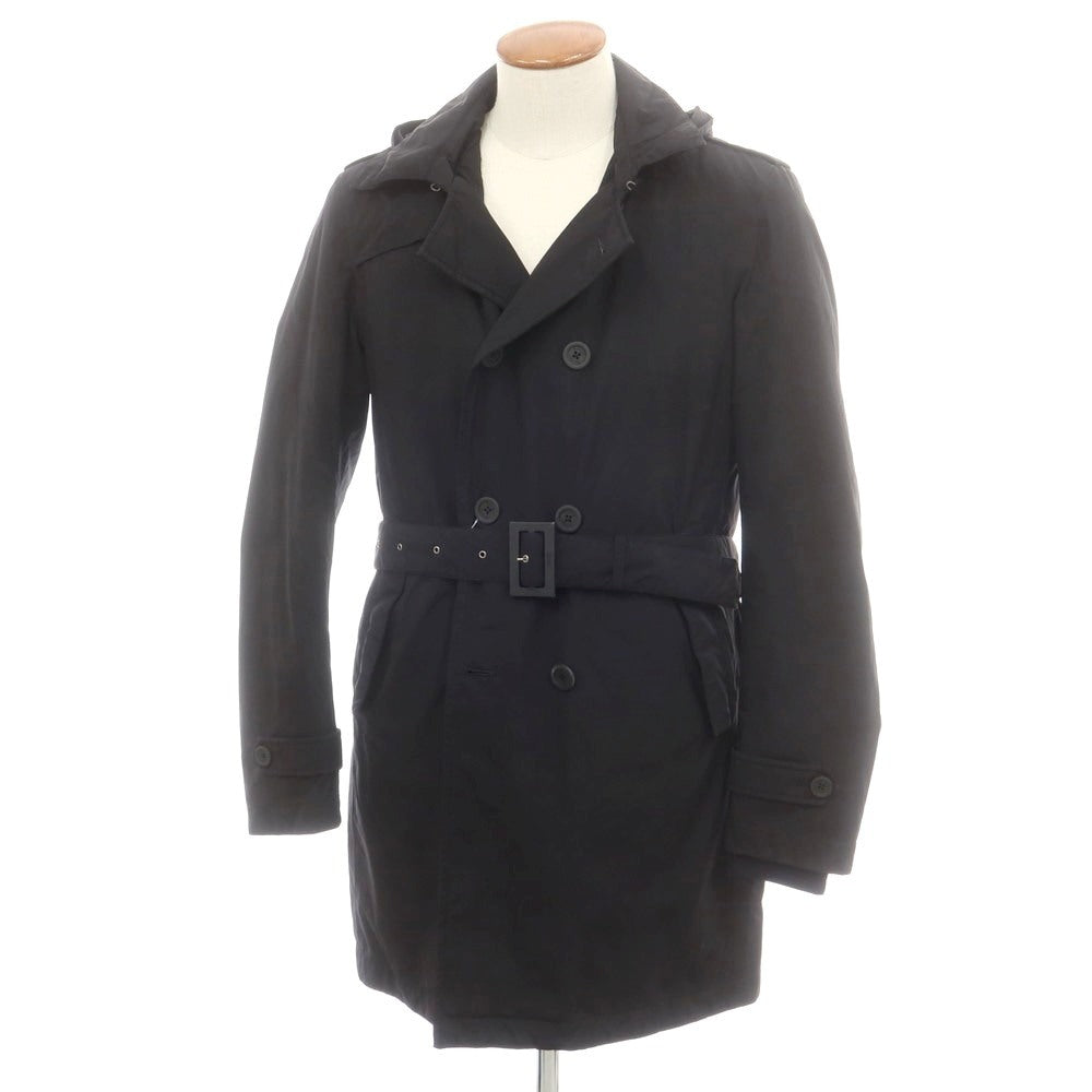 【中古】ヘルノ Herno Laminar GORE-TEX ダブルブレスト ダウンコート ブラック【 48 】【 状態ランクB 】【 メンズ 】