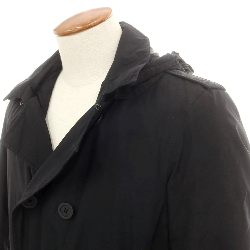 【中古】ヘルノ Herno Laminar GORE-TEX ダブルブレスト ダウンコート ブラック【 48 】【 状態ランクB 】【 メンズ 】