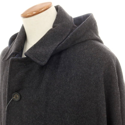 【中古】シュナイダー SCHNEIDERS LOTHAR ウールカシミヤ マント ポンチョ グレイッシュネイビー系【 48 】【 状態ランクA 】【 メンズ 】