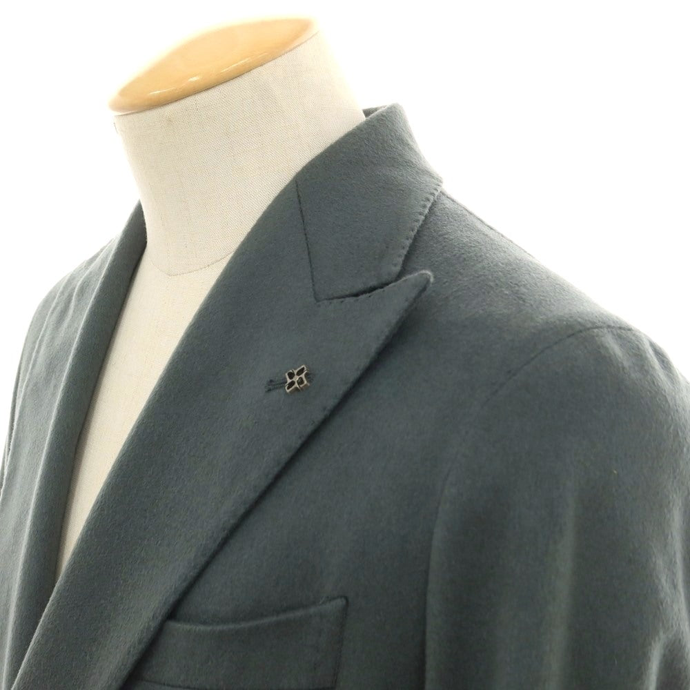 【中古】タリアトーレ TAGLIATORE カシミヤ ダブル 4B テーラードジャケット グレー系【 44 】【 状態ランクA 】【 メンズ 】