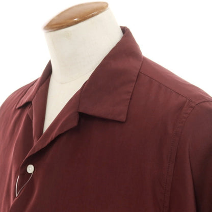 [Used] SHIPS Polyester Open Collar Short Sleeve Shirt Bordeaux [M] [Condition Rank B] [Men&