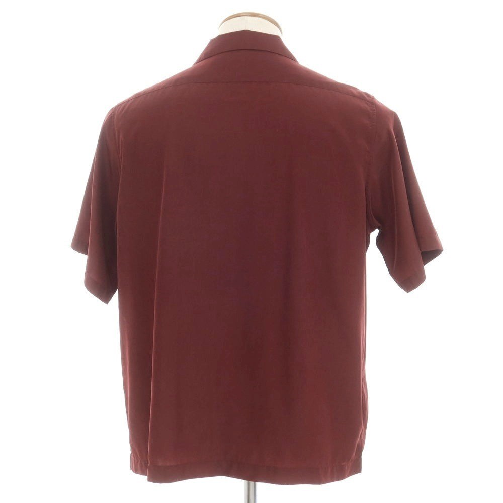 [Used] SHIPS Polyester Open Collar Short Sleeve Shirt Bordeaux [M] [Condition Rank B] [Men&
