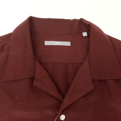 [Used] SHIPS Polyester Open Collar Short Sleeve Shirt Bordeaux [M] [Condition Rank B] [Men&