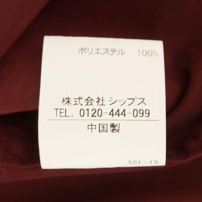 [Used] SHIPS Polyester Open Collar Short Sleeve Shirt Bordeaux [M] [Condition Rank B] [Men&
