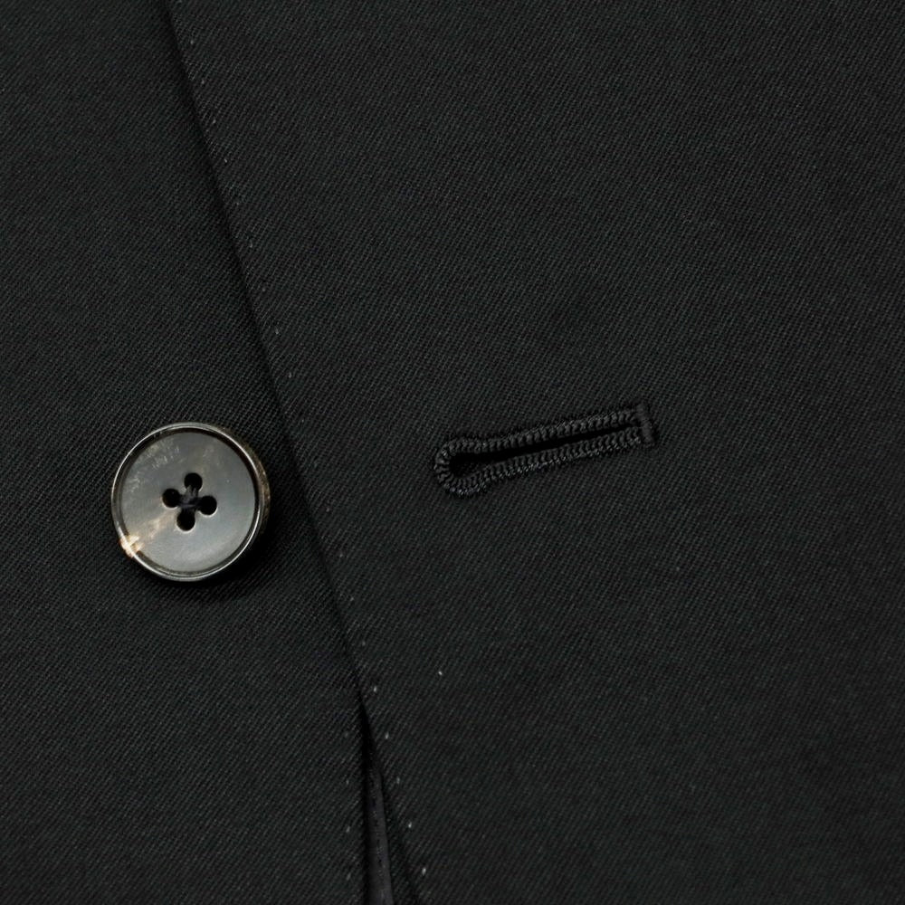 【中古】バーバリーブラックレーベル BURBERRY BLACK LABEL ウール スリーピース 3つボタンスーツ ブラック【 38 】【 状態ランクC 】【 メンズ 】