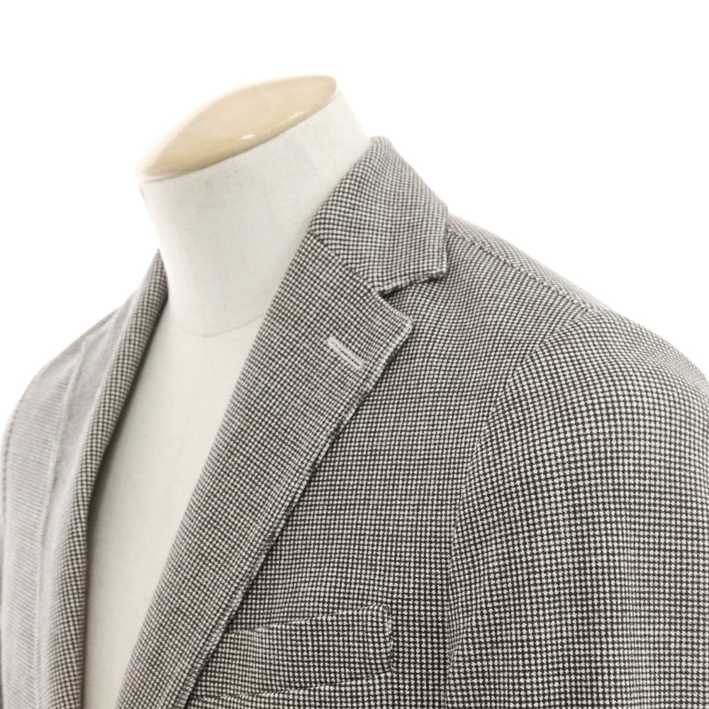 [Used] CIRCOLO 1901 Jersey Cotton Casual Jacket White x Black [44] [Condition Rank B] [Men&