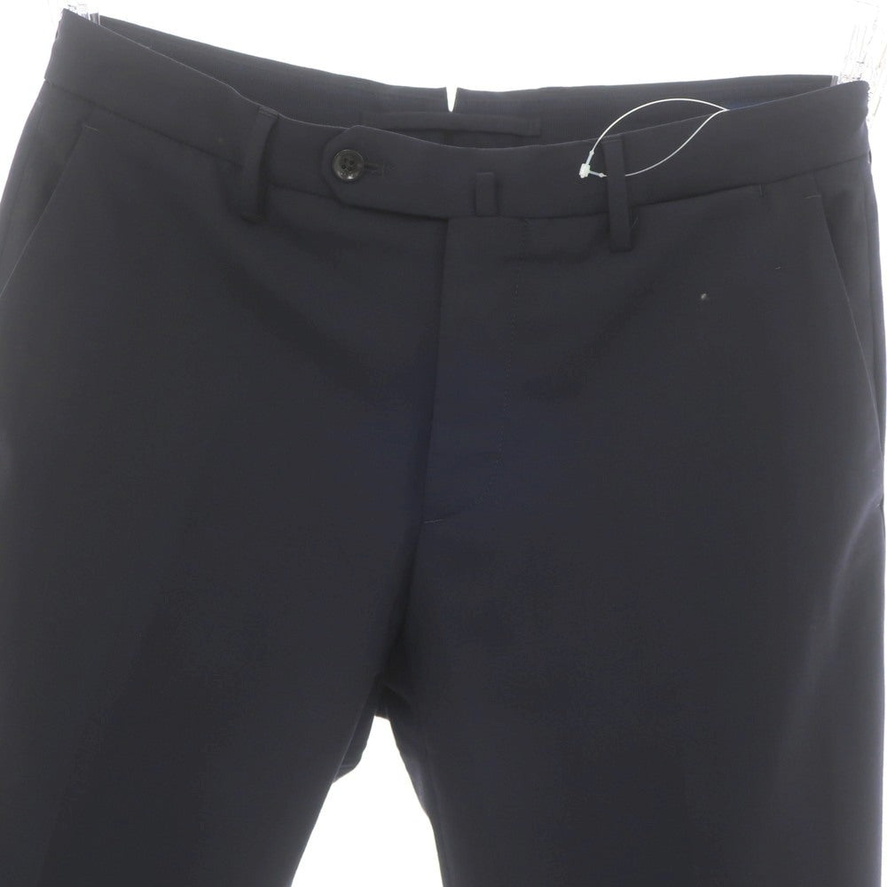 [Used] INCOTEX Stretch Polyester Wool Dress Slacks Pants Navy [46] [Condition Rank B] [Men&