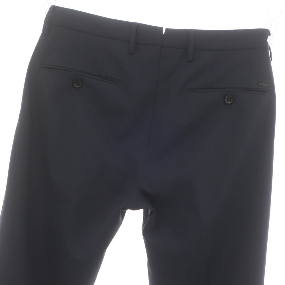 [Used] INCOTEX Stretch Polyester Wool Dress Slacks Pants Navy [46] [Condition Rank B] [Men&