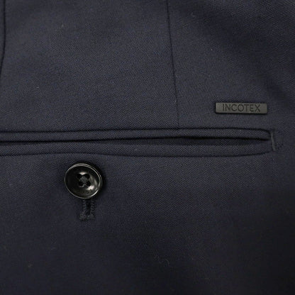 [Used] INCOTEX Stretch Polyester Wool Dress Slacks Pants Navy [46] [Condition Rank B] [Men&