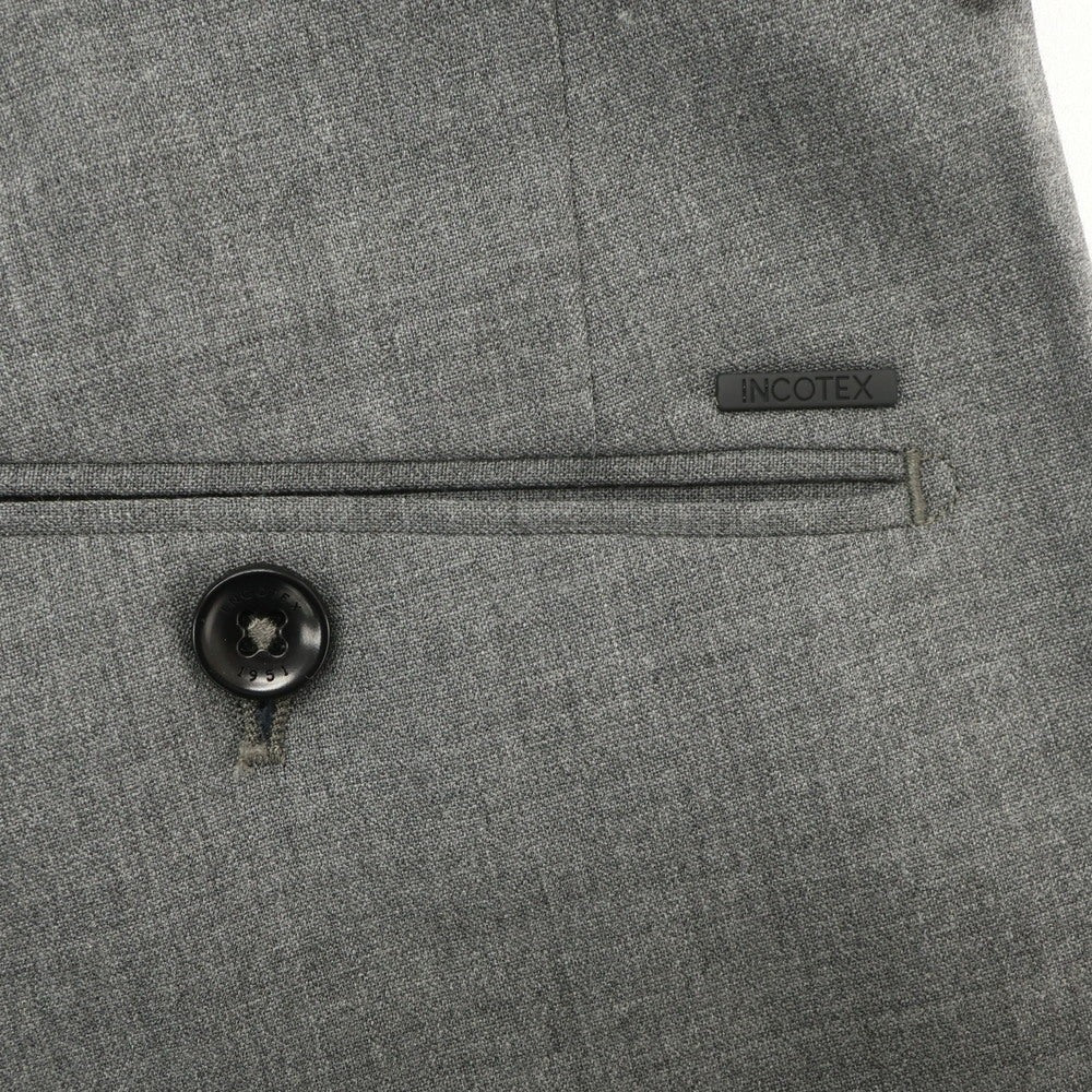 [Used] INCOTEX Stretch Polyester Wool Dress Slacks Pants Gray [46] [Condition Rank B] [Men&