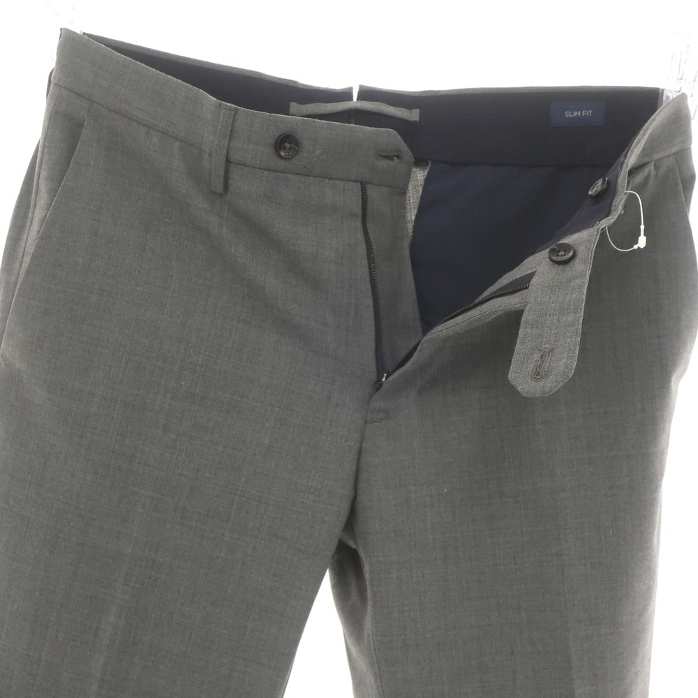 [Used] INCOTEX Stretch Polyester Wool Dress Slacks Pants Gray [46] [Condition Rank B] [Men&