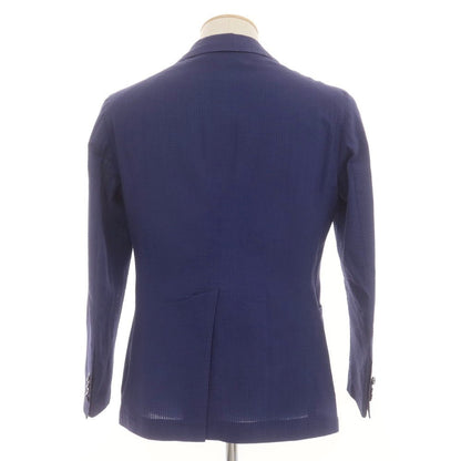 [Used] TAGLIATORE Seersucker Cotton Casual Jacket Navy Blue [42] [Condition Rank B] [Men&