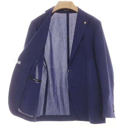 [Used] TAGLIATORE Seersucker Cotton Casual Jacket Navy Blue [42] [Condition Rank B] [Men&