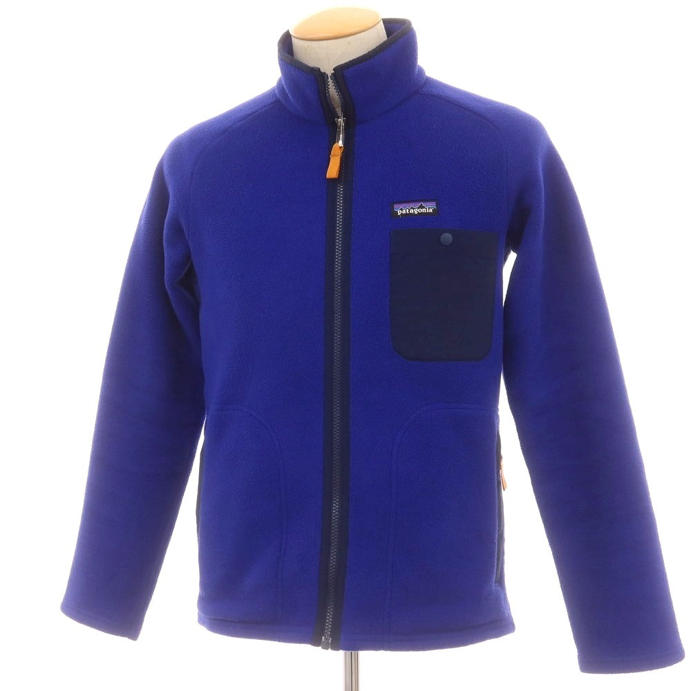 【中古】パタゴニア patagonia SYNCHILLA ポリエステル スタンドカラー ジップアップ フリースジャケット ブルー【サイズXS】【 状態ランクB 】【 メンズ 】 [DPD]