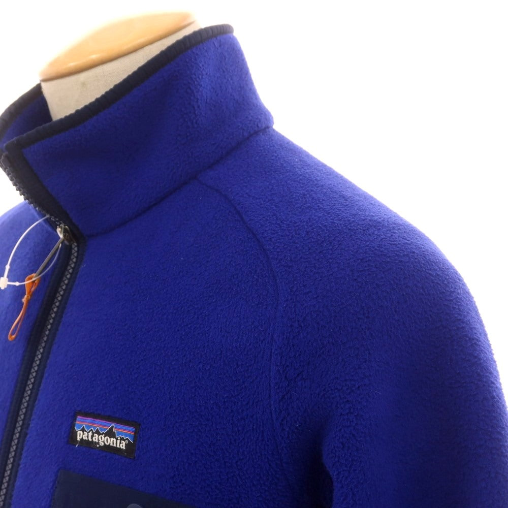 【中古】パタゴニア patagonia SYNCHILLA ポリエステル スタンドカラー ジップアップ フリースジャケット ブルー【サイズXS】【 状態ランクB 】【 メンズ 】 [DPD]