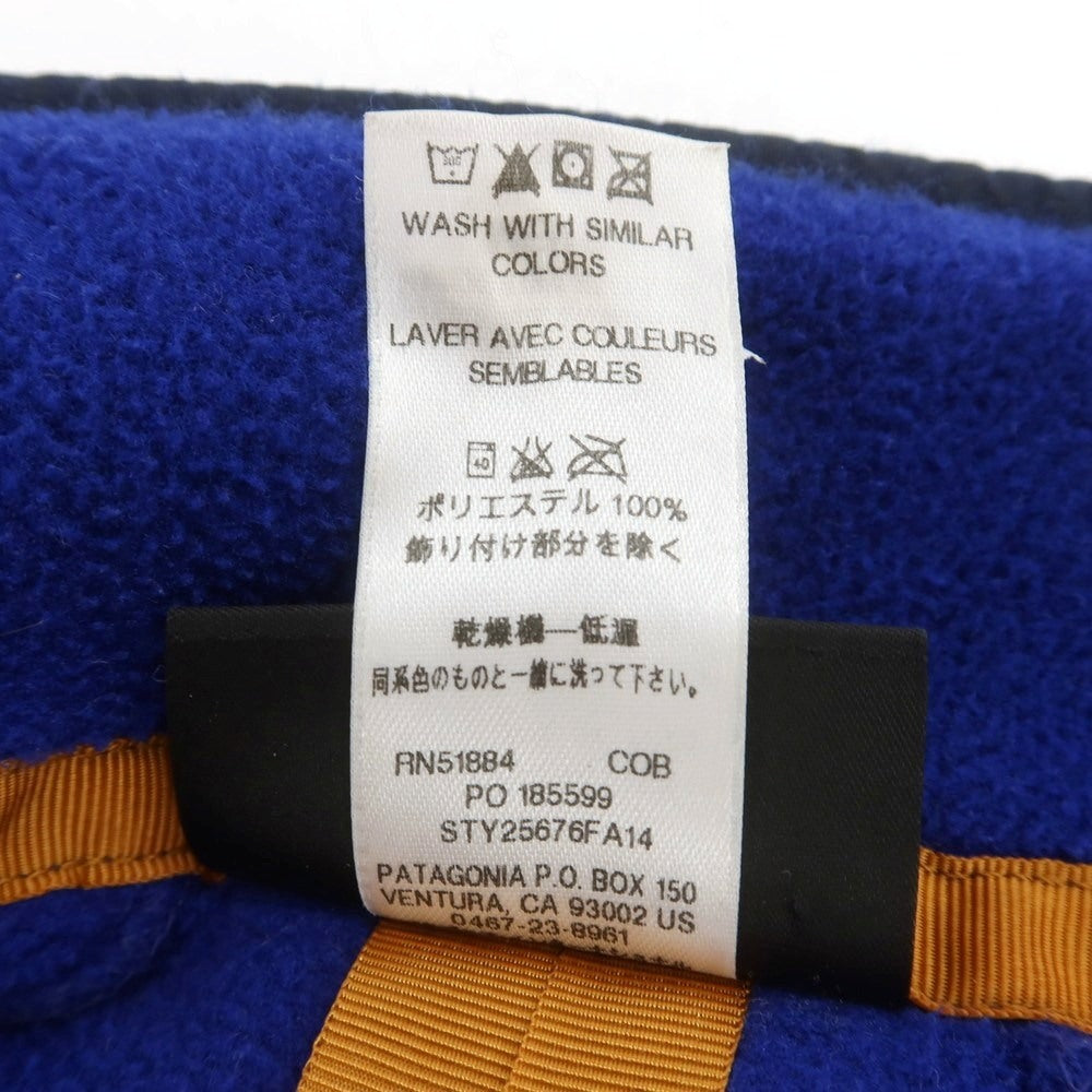 【中古】パタゴニア patagonia SYNCHILLA ポリエステル スタンドカラー ジップアップ フリースジャケット ブルー【サイズXS】【 状態ランクB 】【 メンズ 】 [DPD]