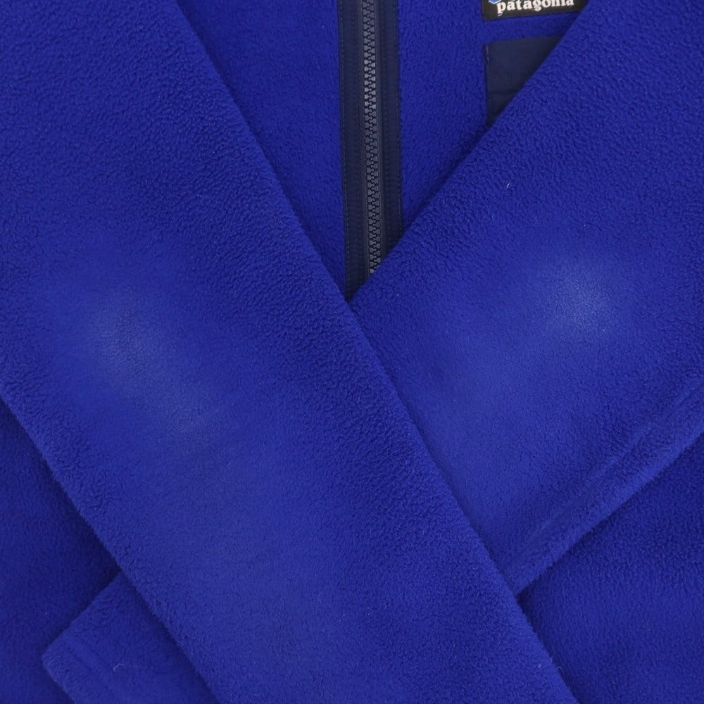 【中古】パタゴニア patagonia SYNCHILLA ポリエステル スタンドカラー ジップアップ フリースジャケット ブルー【サイズXS】【 状態ランクB 】【 メンズ 】 [DPD]