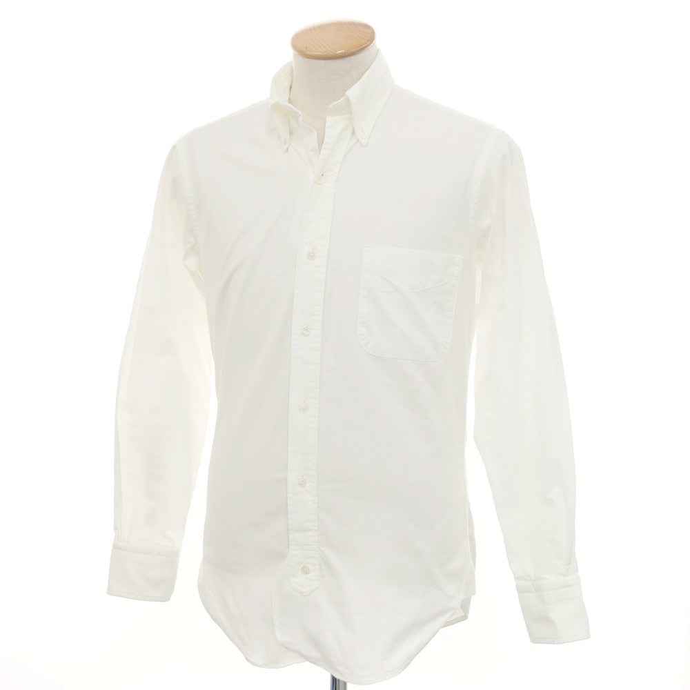 【中古】ブラックフリースバイ ブルックスブラザーズ BLACK FLEECE BY Brooks Brothers オックスフォード コットン ボタンダウン カジュアルシャツ ホワイト【 BB00 】【 状態ランクB 】【 メンズ 】
