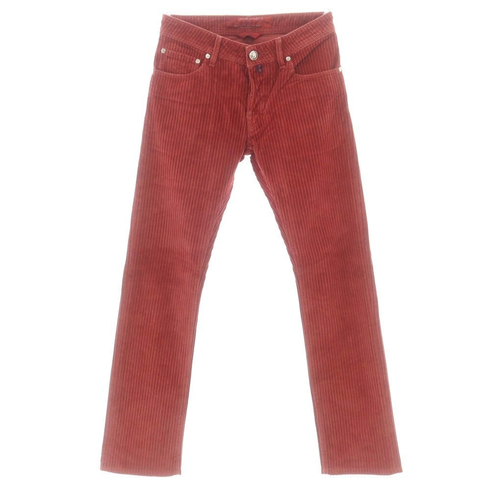 【中古】ヤコブコーエン JACOB COHEN J622 コットン 太畝 コーデュロイパンツ レッド【サイズ28】【 状態ランクB 】【 メンズ 】 [DPD]