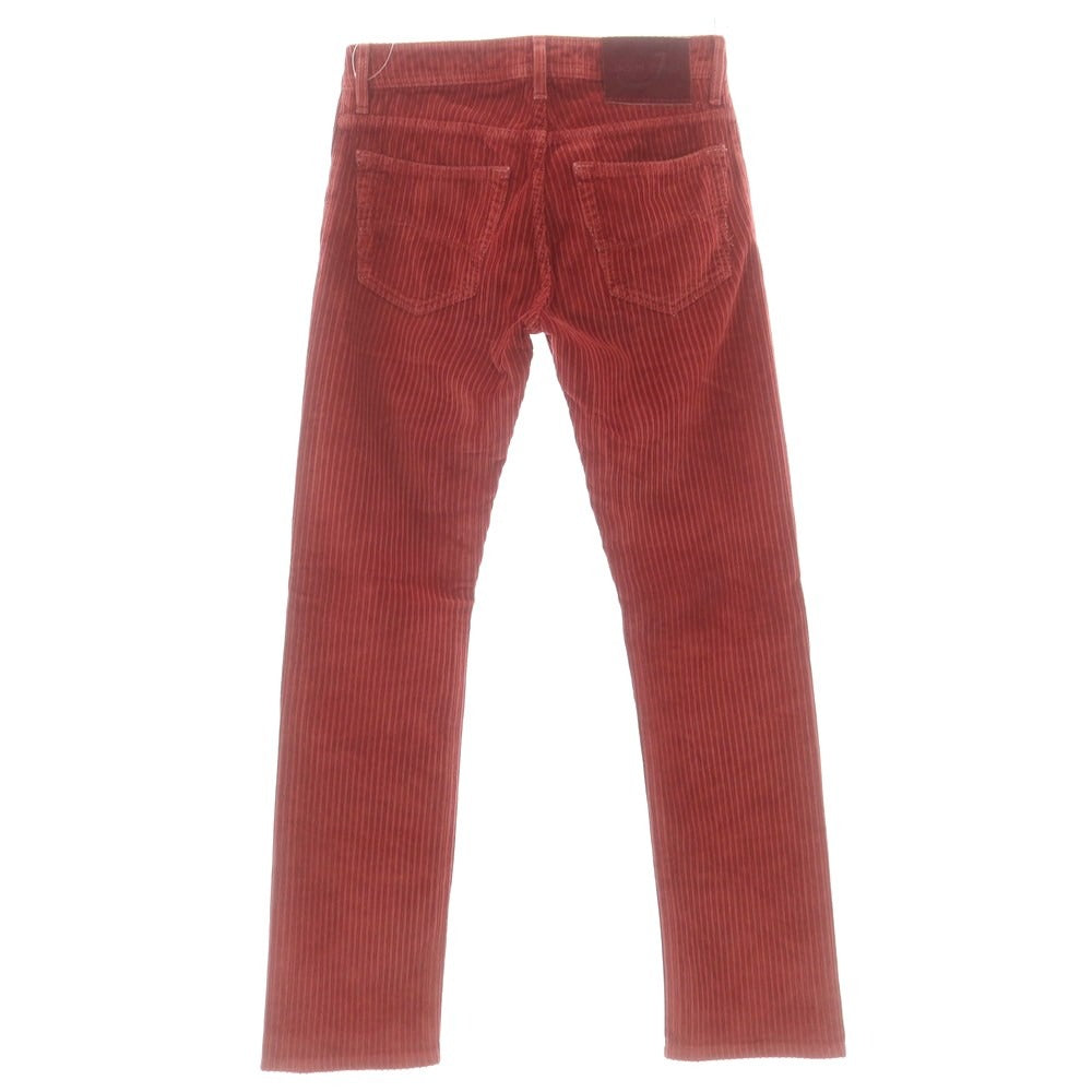 【中古】ヤコブコーエン JACOB COHEN J622 コットン 太畝 コーデュロイパンツ レッド【サイズ28】【 状態ランクB 】【 メンズ 】 [DPD]